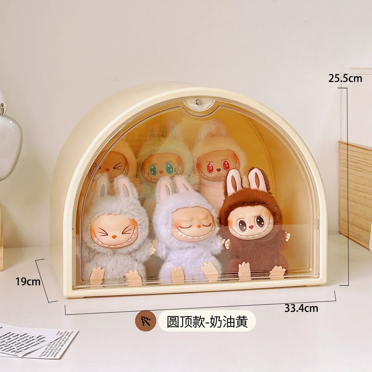 Labubu Display Box Cabinet Box Dustproof And Moisture-Proof Blind Box Toy Doll Display Stand Transparent Acrylic Storage Box