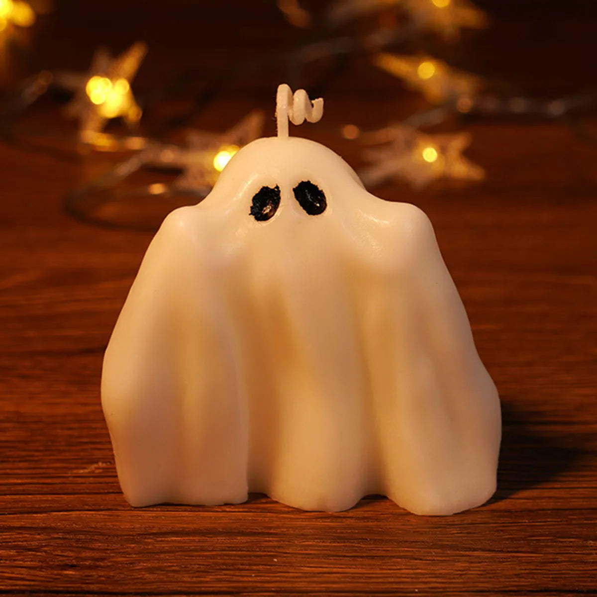 Halloween White Ghost Fragrance Candle Horror Gift Candle Tea Lantern Gothic Room Decoration Dining Table Party Bedroom