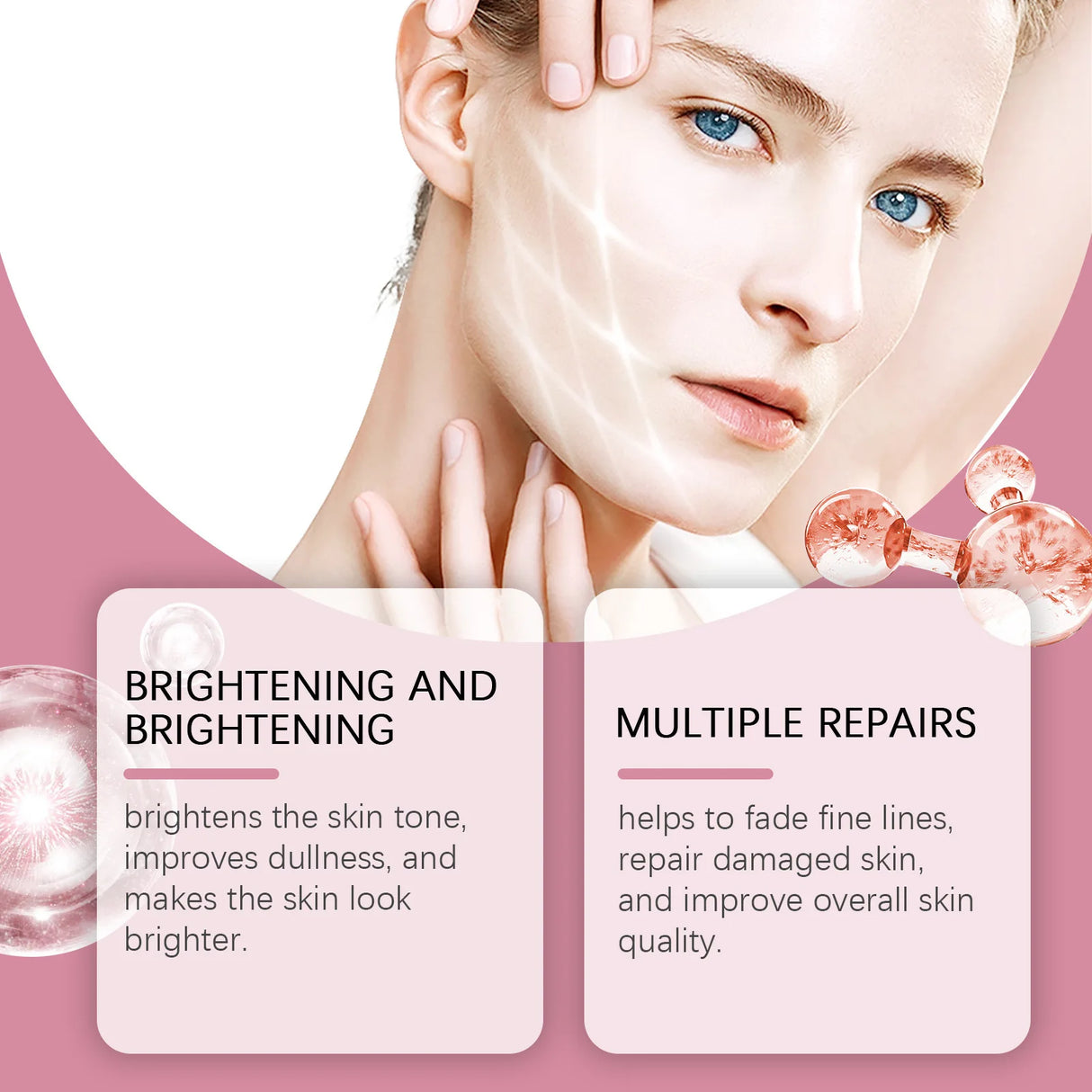 Almohadillas de colágeno para tónico facial, atenúan las líneas finas, iluminan el tono de la piel y mejoran la piel sensible con acné. Almohadillas de algodón Glaciar.