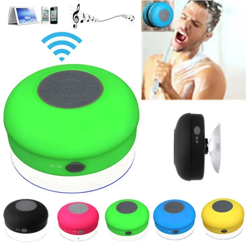 Enceinte Bluetooth sans fil étanche avec ventouse pour voiture et douche