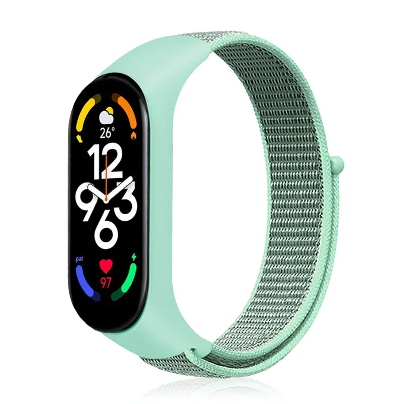 Correa de nailon para Xiaomi Mi Band 7-7 NFC, repuesto de pulsera deportiva para Mi Band 7, 6, 5, 3 y 4