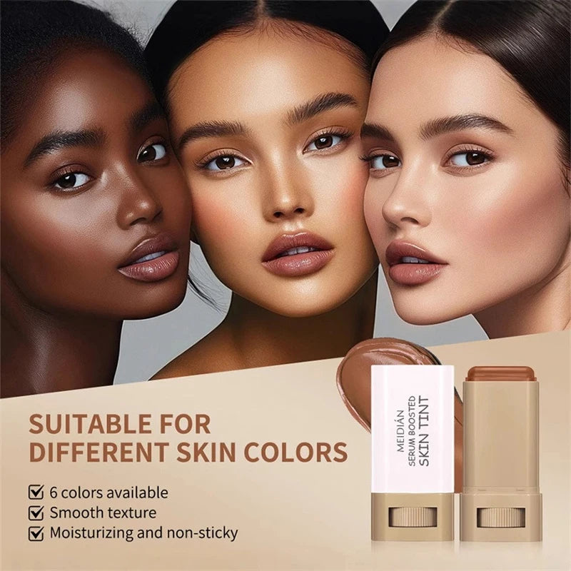 Stick Foundation Balm Brighten Skin Tint Foundation Stick Smooth Plumper Hight Coverage Travel Bronze Foundation Stick Makeup