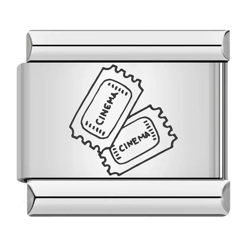 1pc New Designer Exploration Hotel Map Tent Charm Links Fit 9mm Bracelet Stainless Steel Jewelry DIY Making Bangle - Lootquake