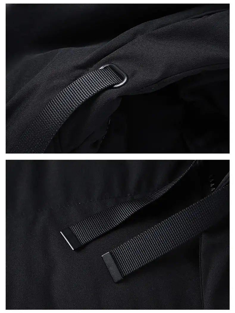 7xl Plus Size Padded Parkas Men Thick Warm Coats Solid Warm Cotton Long Coats Windbreaker Winter Outerwear 6xl Thermal Jacket - Lootquake