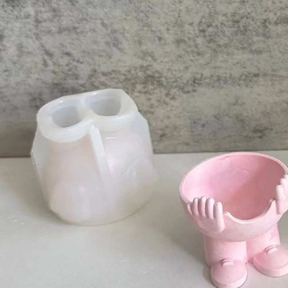 Easter Egg Cup Holders Mold DIY Drip Glue Gypsum Cement Silicone Mould Egg Jewelry Necklace Storage Tray Mold Home Decor - Lootquake