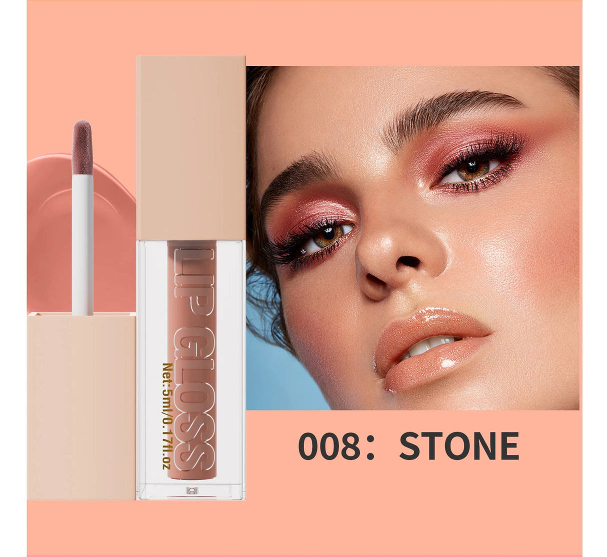 8 Color Non-stick cup Velvet Satin Gloss Lip glaze Mist Liquid matte lipstick Waterproof long-lasting color liquid