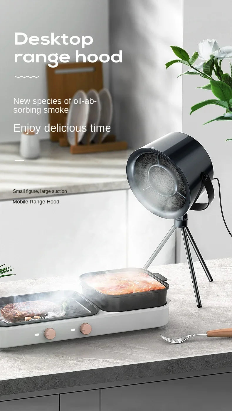 Hottes de cuisine de bureau USB, ventilateur d'extraction portable alimenté par USB, petite hotte de cuisine, extracteur de barbecue, grande hotte aspirante