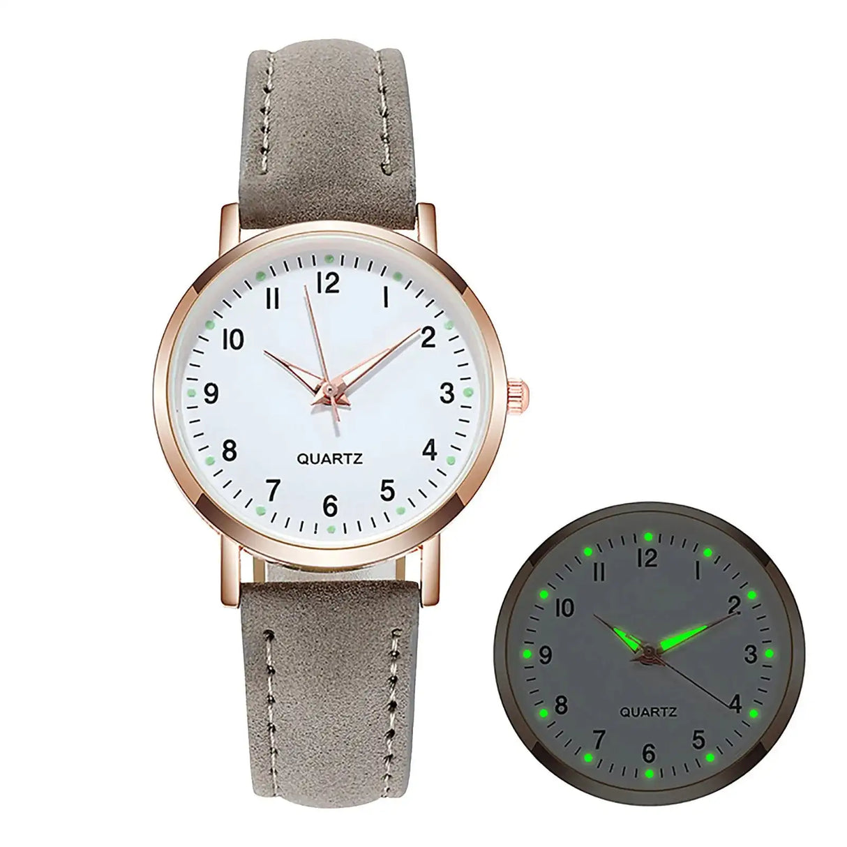 Reloj Mujer Fashion Watch For Women Leather Belt Watches Ladies Luxury Analog Quartz Luminous Wristwatch Clock Relogio Feminino - Lootquake