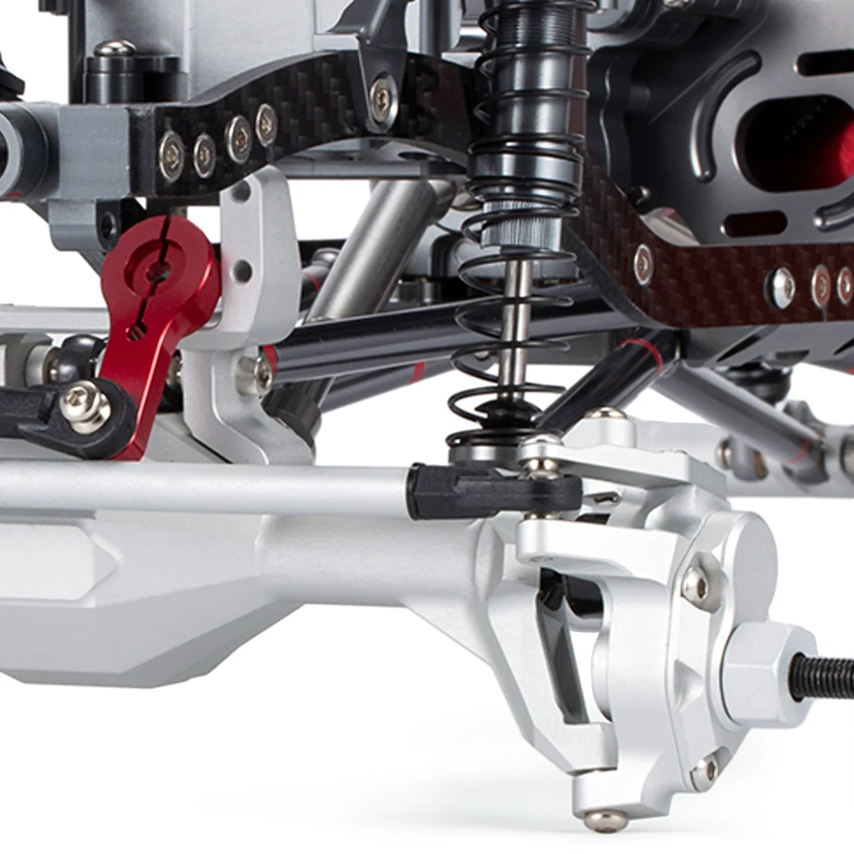 313mm Wheelbase All Metal Chassis Kit with Portal Axle Carbon Rails for 1/10 RC Crawler SCX10 Rock Off Road Truck Rigs - Lootquake