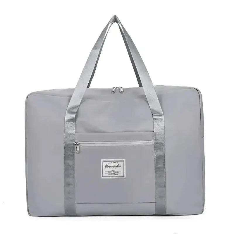 1pc Pink/Blue/Grey Travel Large Capacity Storage Bag Zipper Portable Sports Bag Versatile Gym Handbag Small, Medium, and Large - Lootquake