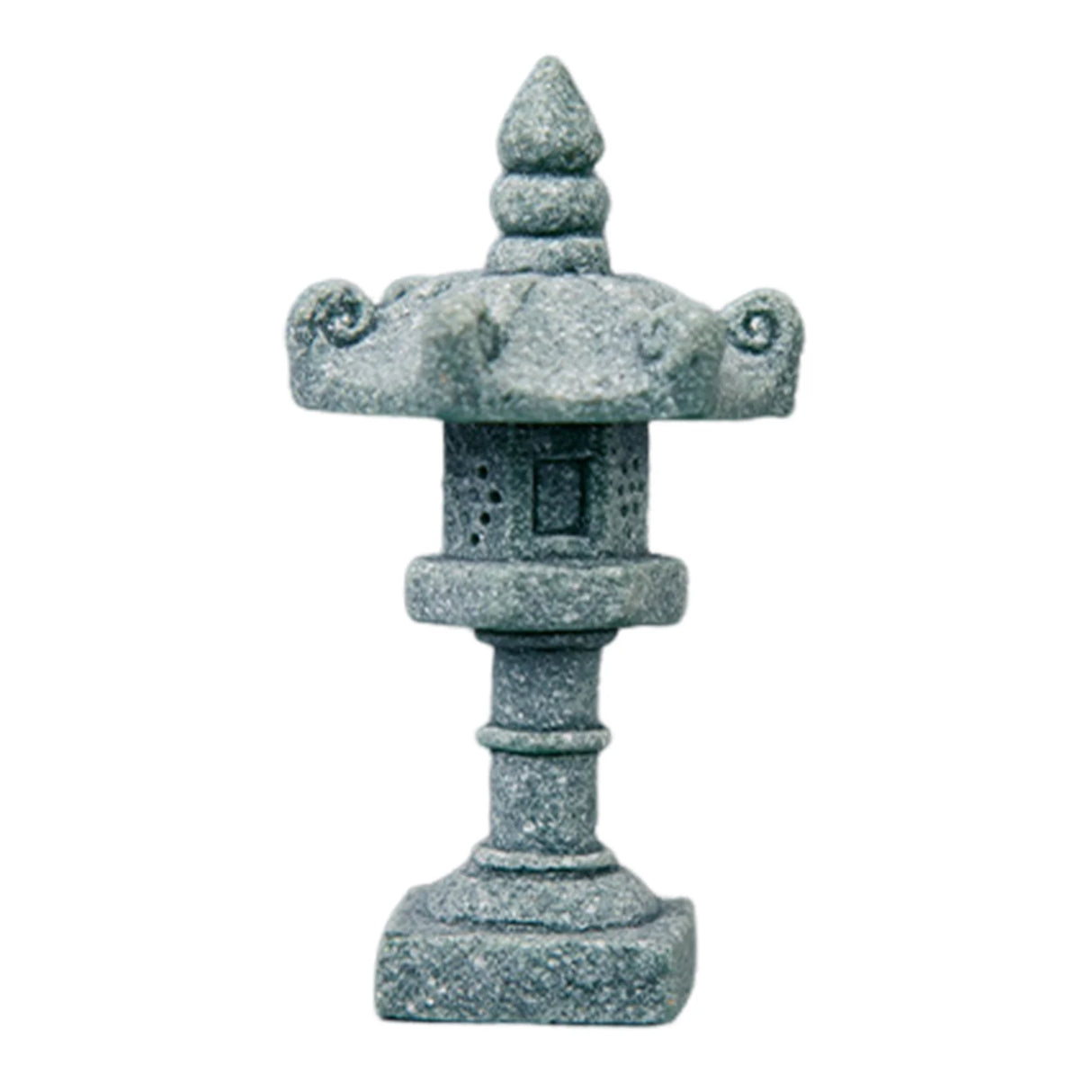 Chinese Pagoda Statue Miniature Sandstone Sculpture Asian Decor for Outdoor Car Landscape Decor