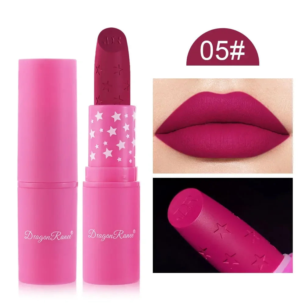 9 Colors Velvet Matte Lipsticks Pencil Waterproof Long Lasting Sexy Nude Pink Lip Stick Non-Stick Cup Makeup Lip Tint Cosmetics