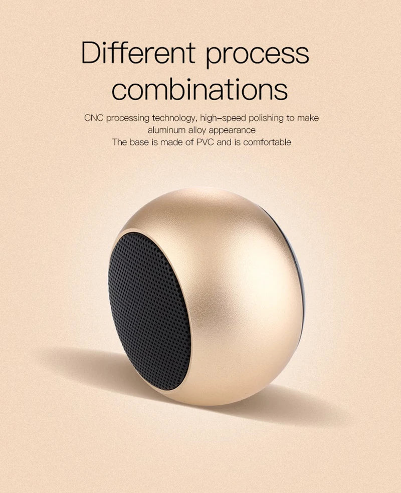 Enceintes Bluetooth sans fil TWS mains libres, haut-parleur portable pour téléphone portable, petit caisson de basses, boîte de son, mini boîte de son en métal