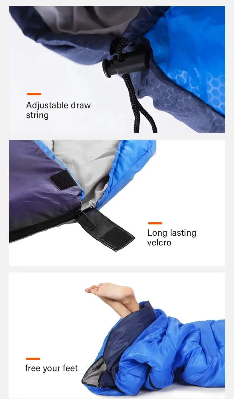 BISINNA Camping Sleeping Bag Ultralight Waterproof Winter Warm Envelope Backpacking Sleeping Bags for Outdoor Traveling Hiking - Lootquake