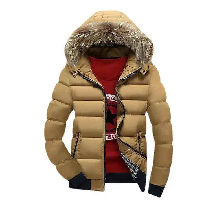 2023 New Jackets Men Winter Warm Faux fur Hoodies Outwear Slim Mens Coats Windbreaker Men Jacket chaqueta hombre MY132 - Lootquake