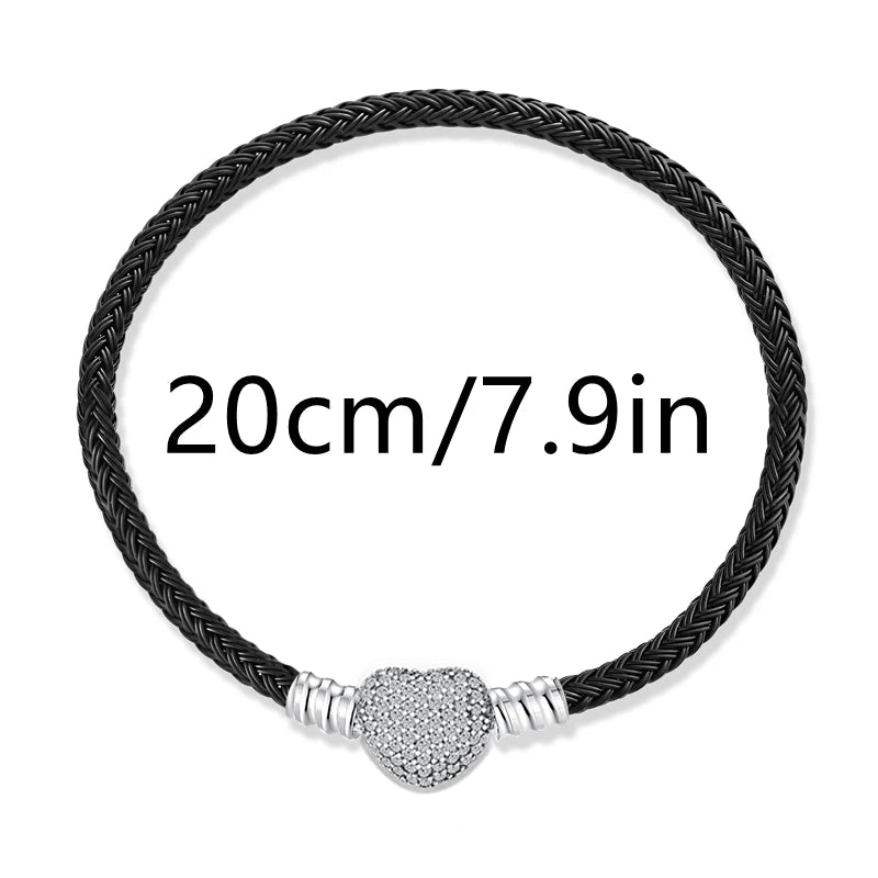 Pendentif Saint-Valentin en argent 925, motif serpent, adapté aux bracelets originaux en argent sterling 925 pour femmes, bijoux à faire soi-même, cadeau