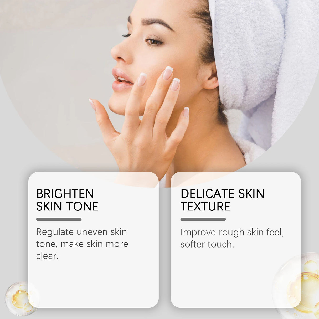 Esencia facial con vitamina C, diluye la pigmentación, alivia la sequedad, unifica el tono de la piel, hidrata de forma duradera y aclara.