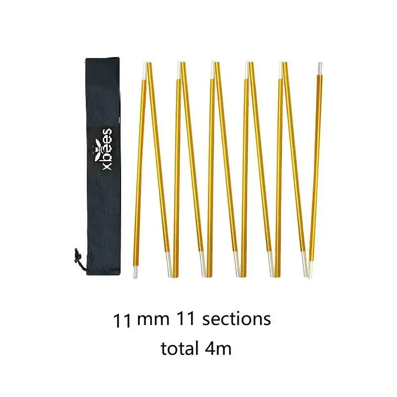 Camping Alloy Tent Poles DIY Tent Rod Skeleton 8.5mm 9.5mm 11mm - Lootquake