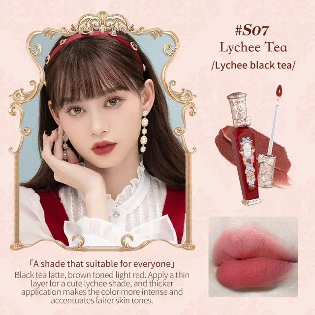 Flower Knows Strawberry Rococo Series Cloud Lip Cream Gloss à lèvres longue tenue Velvet Lip Tint Rouge à lèvres pour femmes Cosmétique
