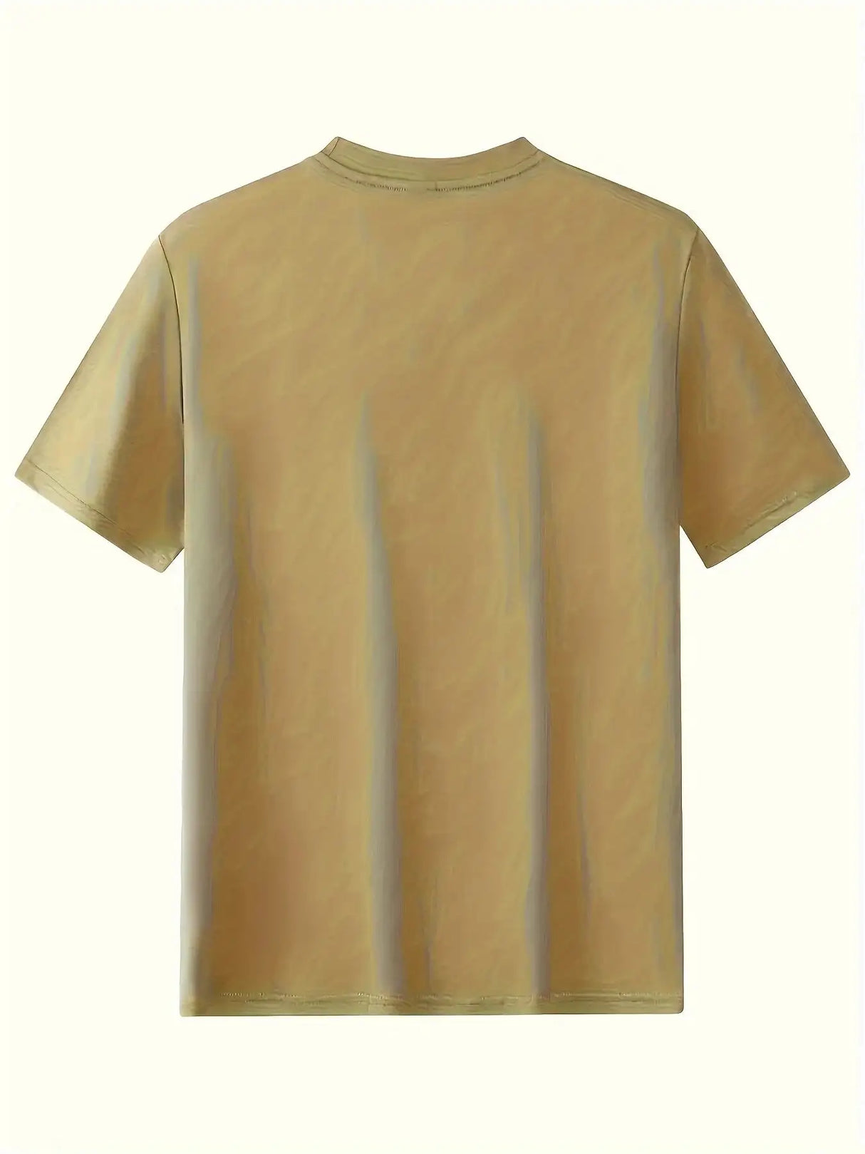 Summer Men's 100% Cotton Casual Loose Large Compass Pattern Printed Sports Comfortable Round Neck Short Sleeve T-shirt Top - Lootquake