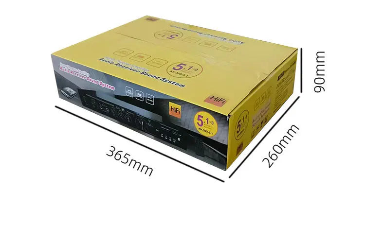 Amplificador de sonido Bluetooth 5.1, altavoz, amplificador de audio estéreo, componentes del sistema de audio estéreo, graves ultra potentes, alta potencia