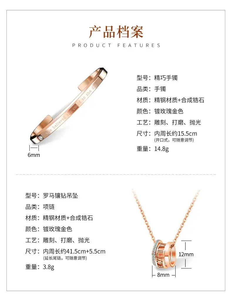 OLEVS Original Brand Elegant Women's Watches Waterproof Luminous Quartz Watch for Lady Necklace Bracelet Gift Box Set Calendar - Lootquake