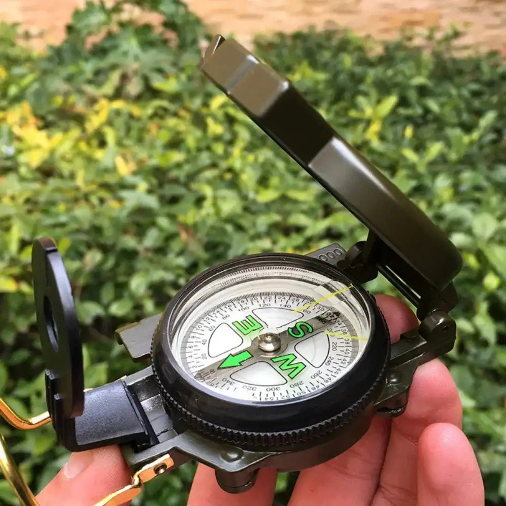 Waterproof High Precision Compass Outdoor Gadget Sports Hiking Mountaineering Professional Metal Sight - Lootquake