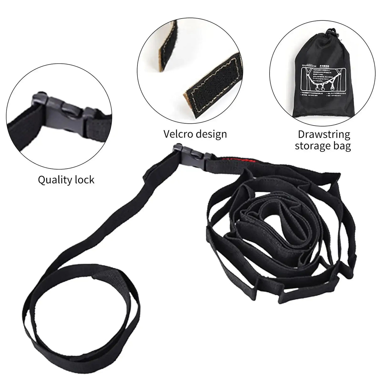 1.8 Outdoor Hanging Rope Portable Lanyard Canopy Hanger Camping Campsite Storage Strap Hiking Tent Accessories Camping Gear - Lootquake