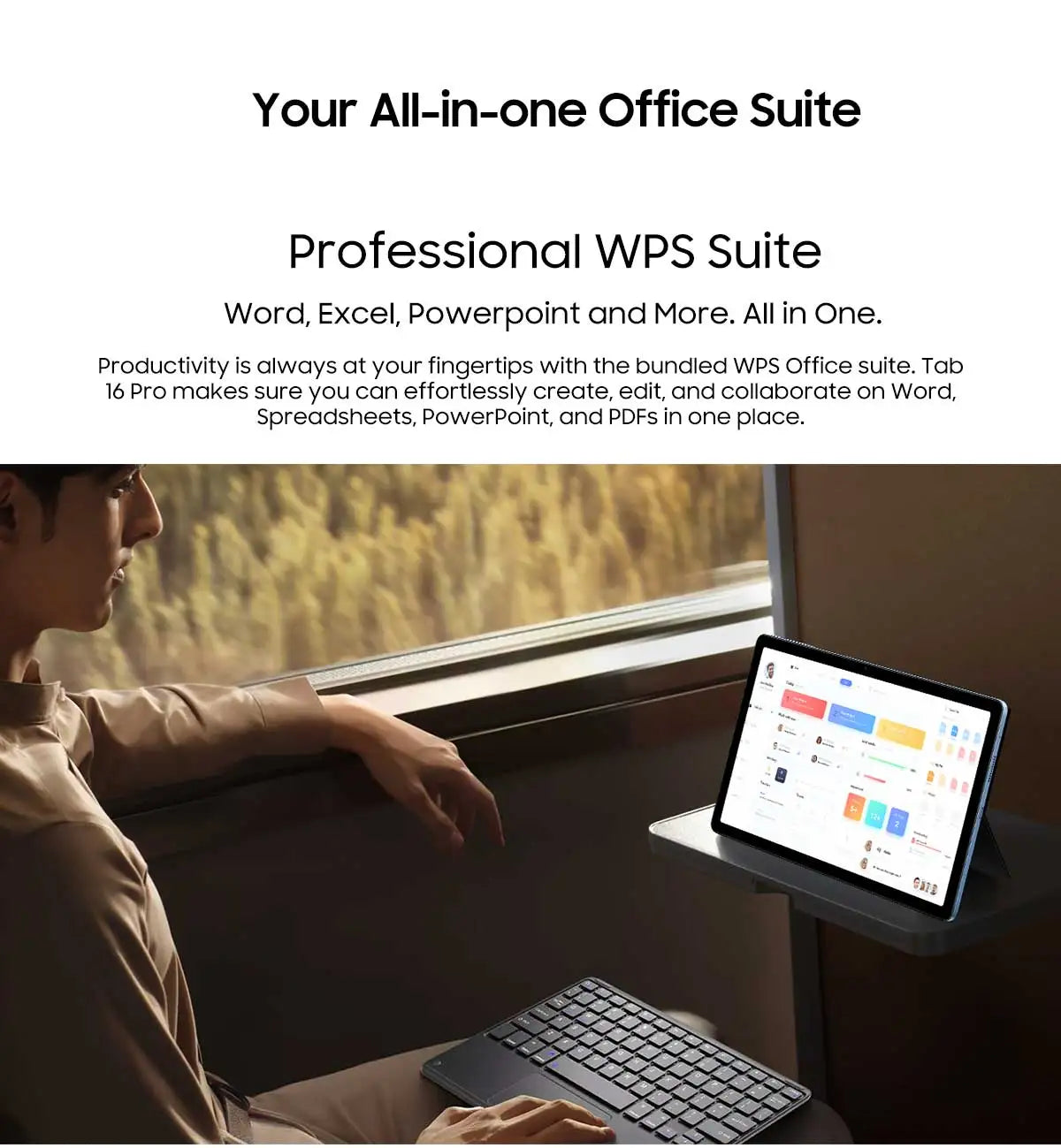 Tablette PC Blackview Tab 16 Pro 11'' FHD+ T616 Octa Core 24 Go (8+16) RAM 256 Go ROM 7700 mAh 4G Tablettes Android 14