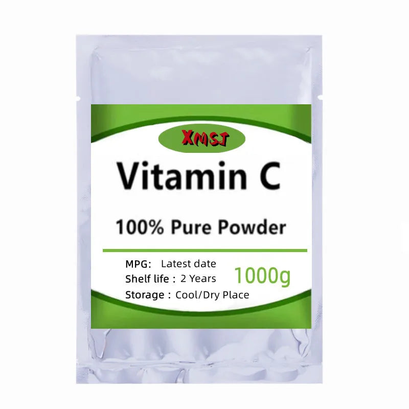 Mascarilla blanqueadora para el cuidado de la piel con extracto de cereza acerola y ácido ascórbico al 100 %. Polvo de vitamina C.