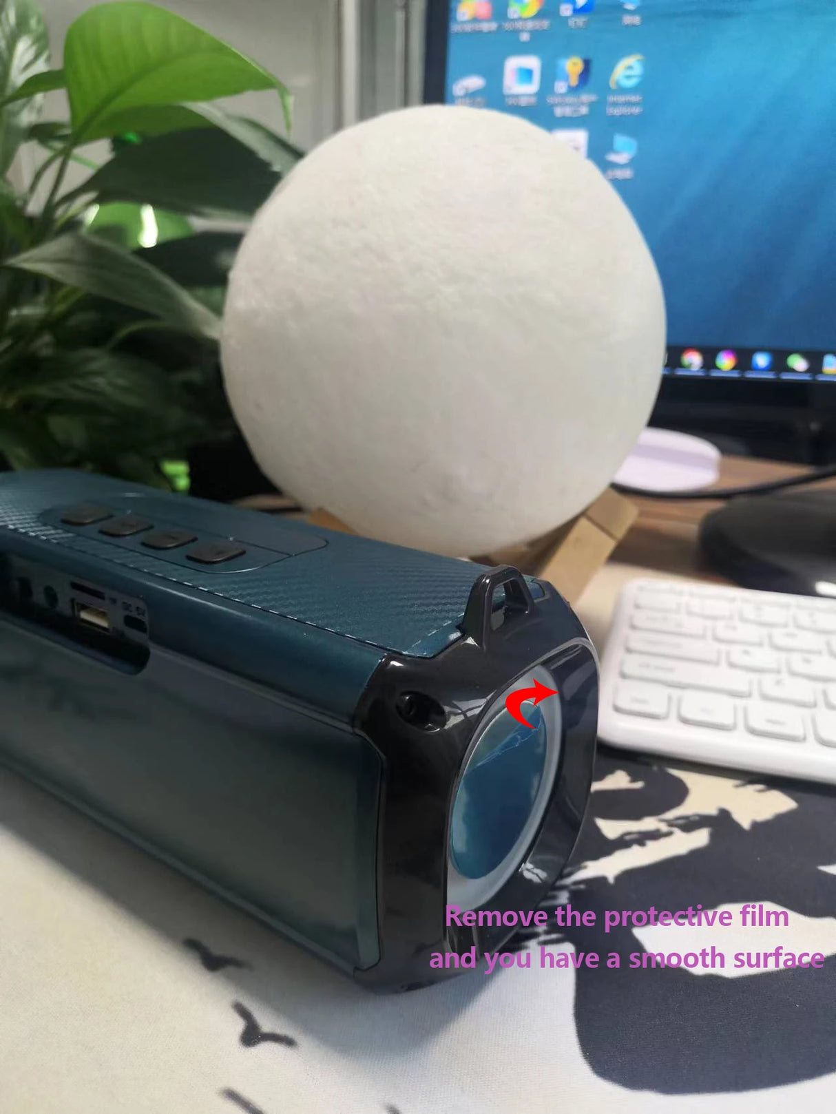 Altavoz Bluetooth portátil con audio de alta resolución, graves y agudos extendidos, altavoces inalámbricos HiFi de alta calidad y gran volumen.