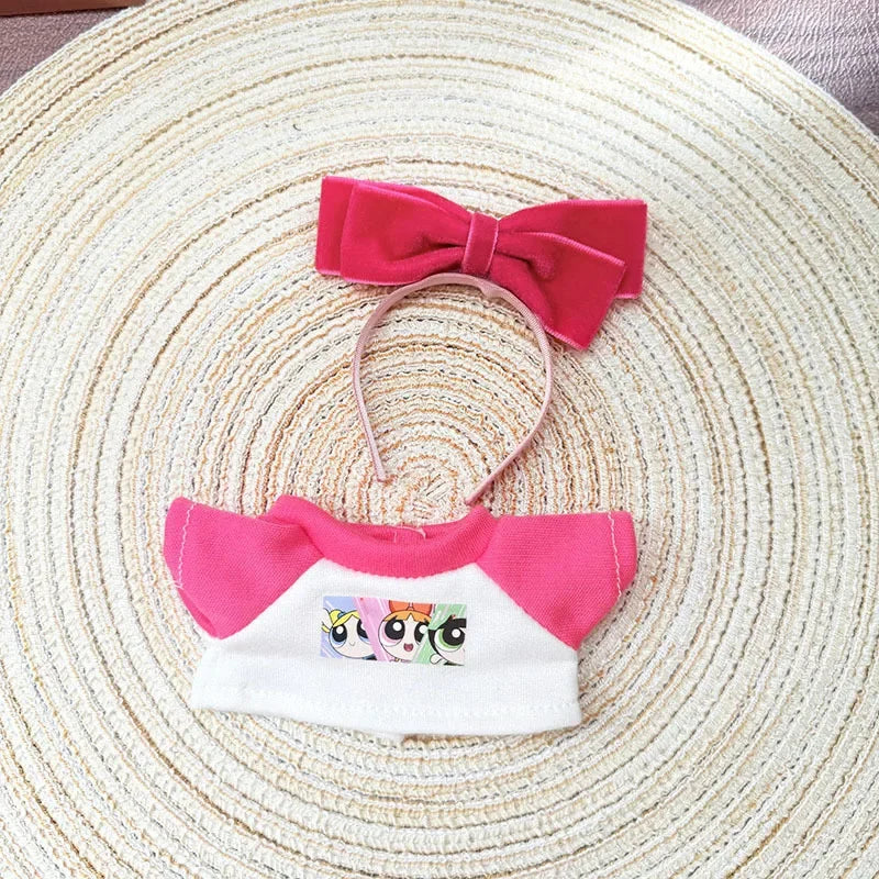 Ropa para muñecas Labubu, conjunto de policía, camiseta de verano, muñecas Labubu I II Idol de 15/17 cm, ropa para sentarse, accesorios de fiesta, regalos DIY