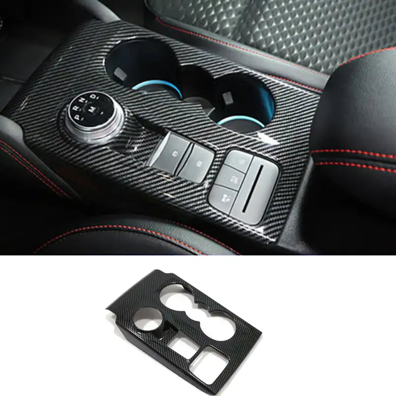 For Ford Focus MK4 2019 2020 Carbon Fiber Look Interior window swtich gear Steering Wheel Headlamp air Switche Button Cover Trim - Lootquake