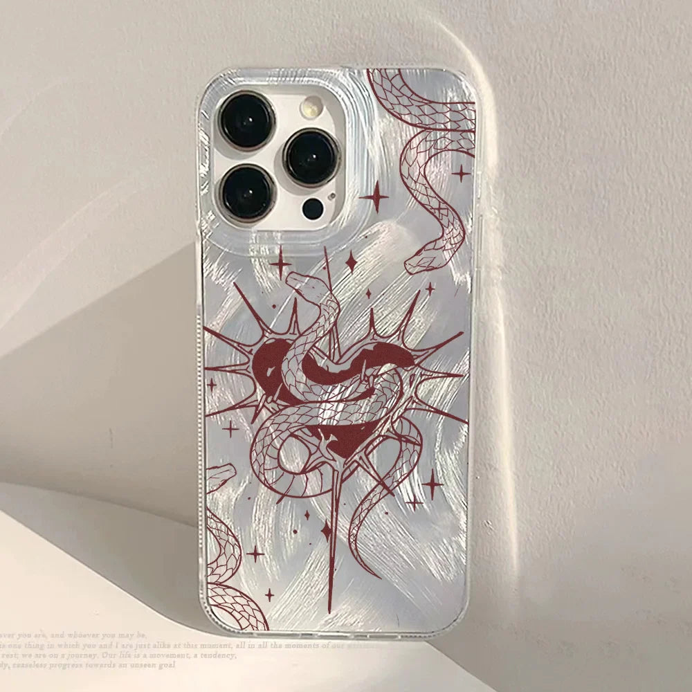 Funda blanda para teléfono con estampado de leopardo