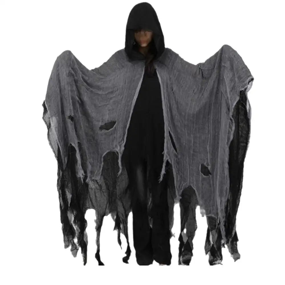 Halloween Cape Unisex Halloween Ghost Dementors Cosplay Costume Horror Dress Up Cape Halloween Horror Costume Cloaks Props