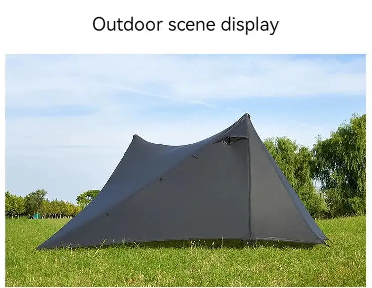 ASTA GEAR Yun Chuan double-sided silicon-coated double A pyramid 15D nylon rodless camping hiking outdoor tent - Lootquake