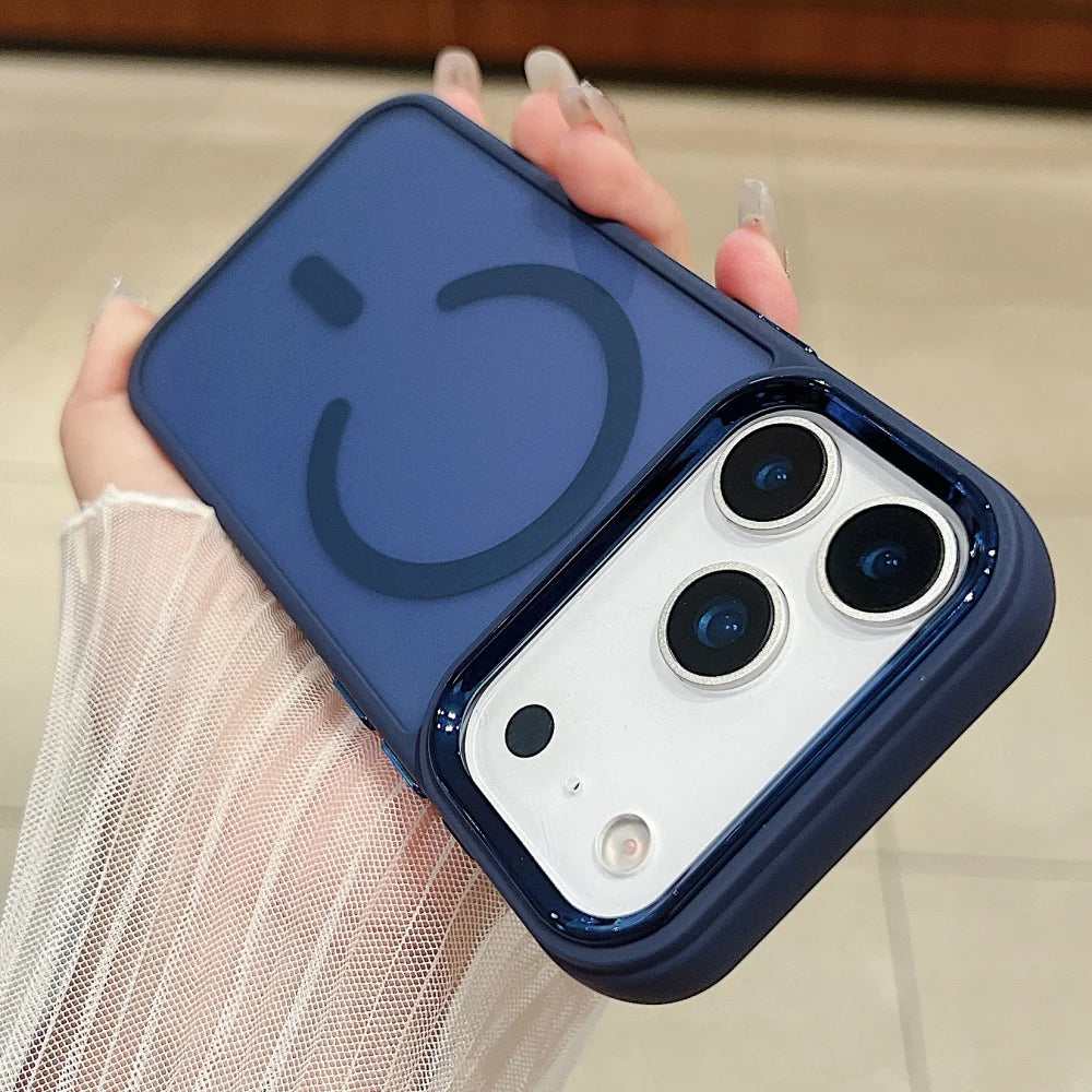 Funda ultrafina transparente para iPhone con carga inalámbrica Magsafe