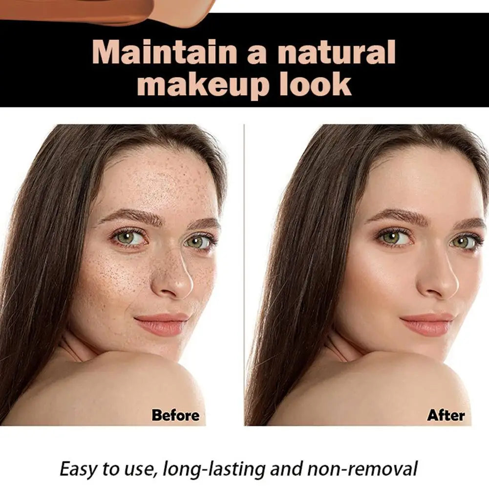 Base de maquillaje líquida Hose, base de maquillaje nude mate, base de maquillaje facial, iluminador, corrector, control de grasa, base de maquillaje de cobertura total para iluminar.