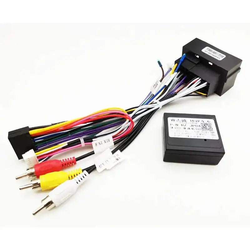 Car Radio Harness Adapter CAN Bus Decoder RCA Connector 16Pin to 52 Pin Wiring Cable for Jeep Renegade Cherokee Compass Wrangler - Lootquake