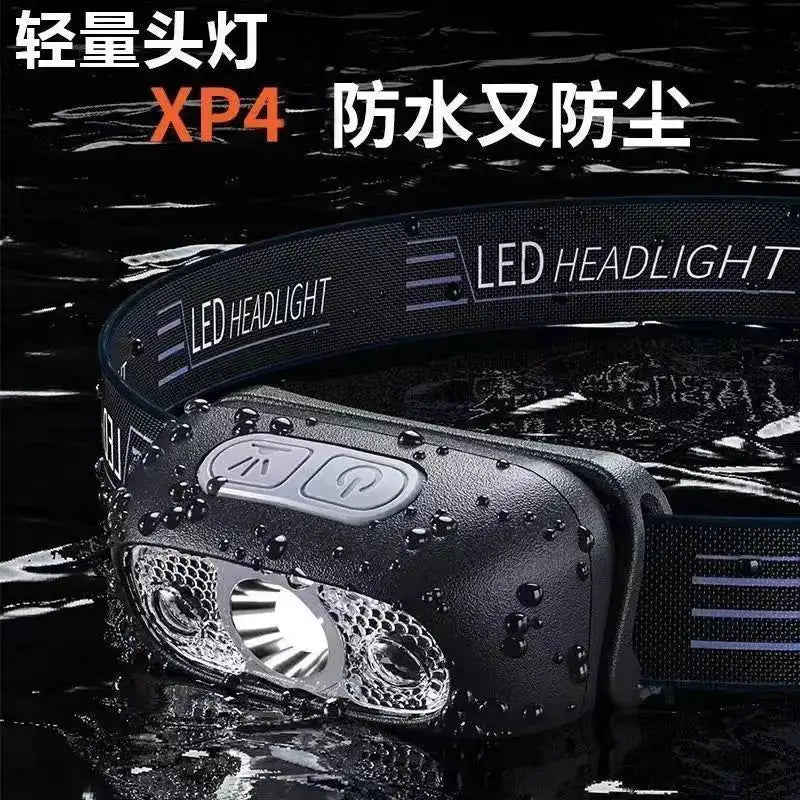 Waterproof Led Camping Headlamp Fishing XPG Sensor Headlamp Built in Battery USB Rechargeable Outdoor Portable Night Light - Lootquake