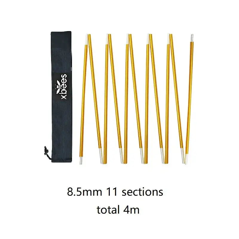Camping Alloy Tent Poles DIY Tent Rod Skeleton 8.5mm 9.5mm 11mm - Lootquake