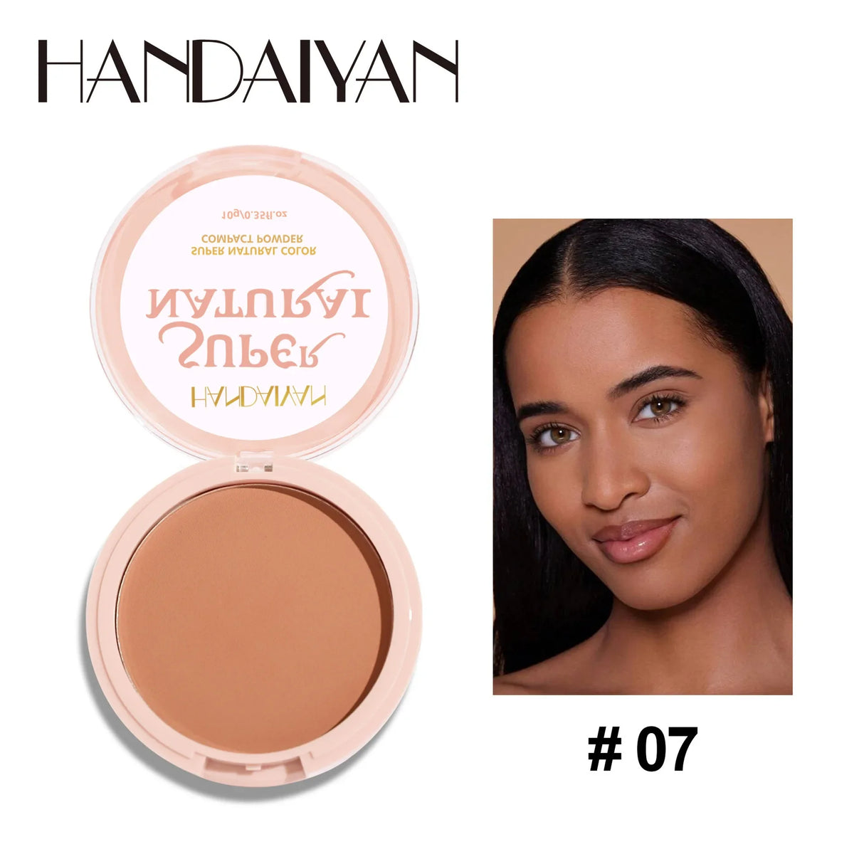 8 Colors Matte Face Pressed Powder 24 Hours Oil Control Natural Foundation Brightening Full Coverage Setting Powder Face Makeup
