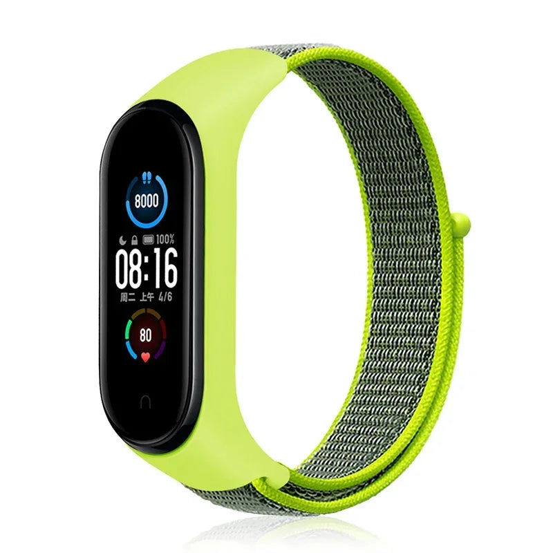 Bracelet For Mi Band 6 7 Strap Nylon Sport loop watch Belt Pulseira Correa Mi band 4 Wristband for xiaomi Mi band 5 4 3 Bracelet - Lootquake