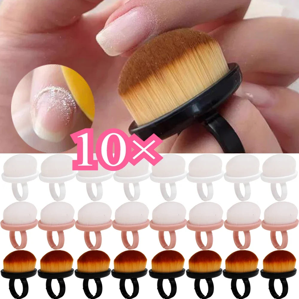 Cepillo profesional para polvo de uñas, cepillo para arte de uñas, herramienta de limpieza para quitar esmalte de gel, pinceles de maquillaje de belleza, accesorios de manicura