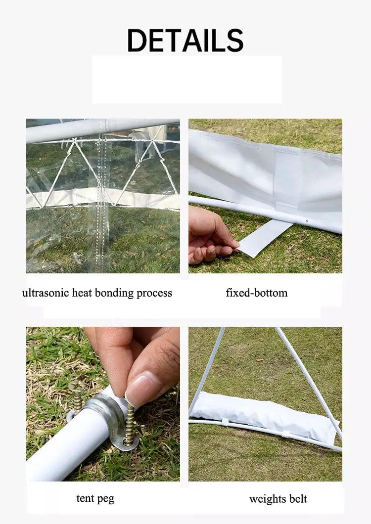 3.6M TPU Transparent Clear Bubble Dome Tent / Outdoor Event Party Camping Cafe Dining Plastic PVC Garden Igloo Dome Tent Luxury - Lootquake