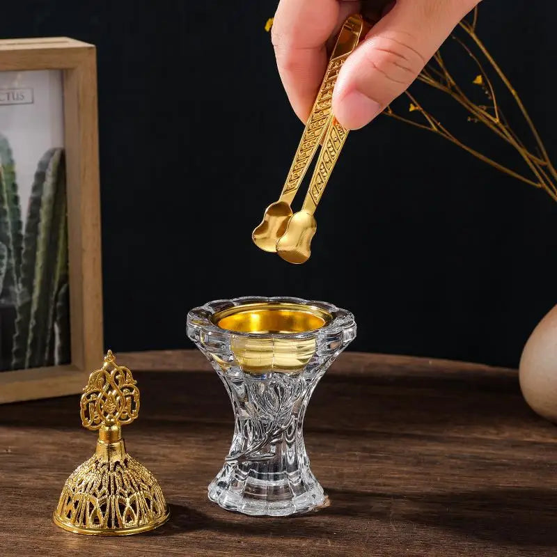 Difusor de fragancias de cristal estilo marroquí con forma de linterna árabe nocturna, candelabros de lujo para decoración del hogar.