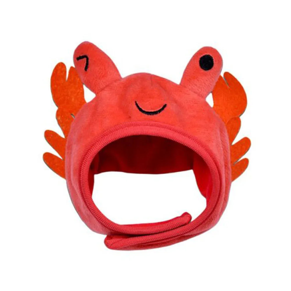 Halloween Easter Pet Costume Novelty Crab Lobster Frog Hat for Cat Puppy Hat Dog Cap Soft Headgear for Birthday Party Photo Prop - Lootquake