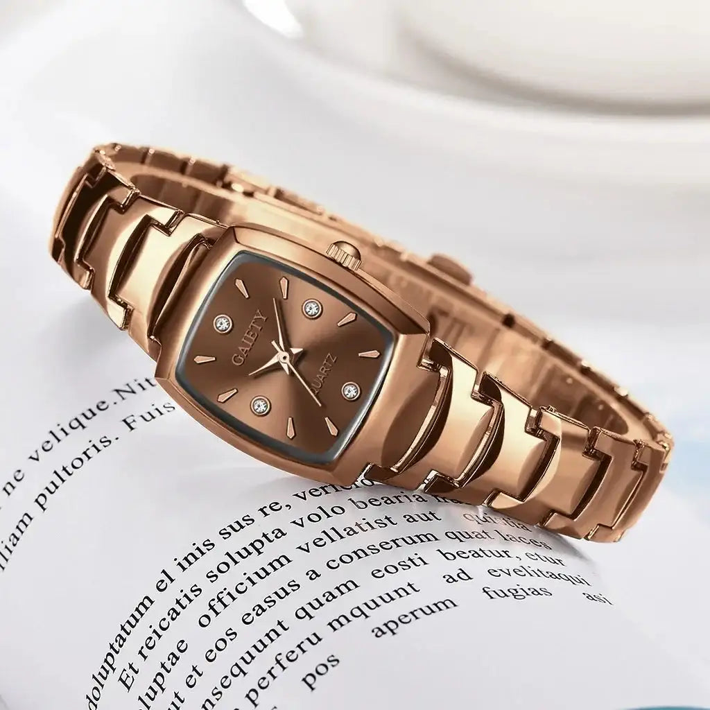 2024 Ladies Fashion Casual Quartz Watch Women Business Stainless Steel Strap Watch Women's Watch Clock Leisure Reloj Mujer - Lootquake