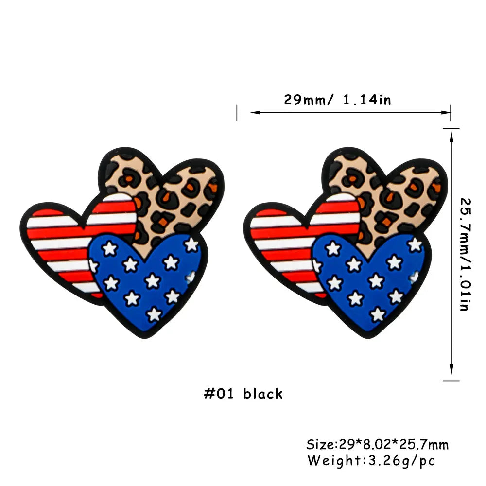 Kovict 5/10Pcs New Focal Silicone Beads Easter Series Bead For Jewelry Making DIY KeyChain Bracelet Necklace Pen Accessories