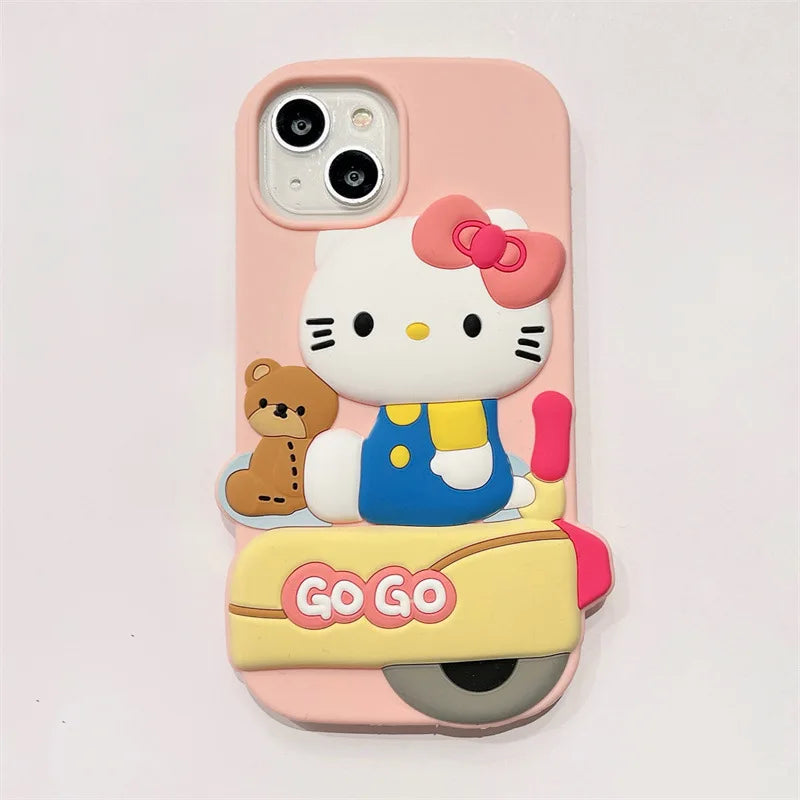 Kawaii Cartoon Hello Kitty Melody Phone Case For iPhone